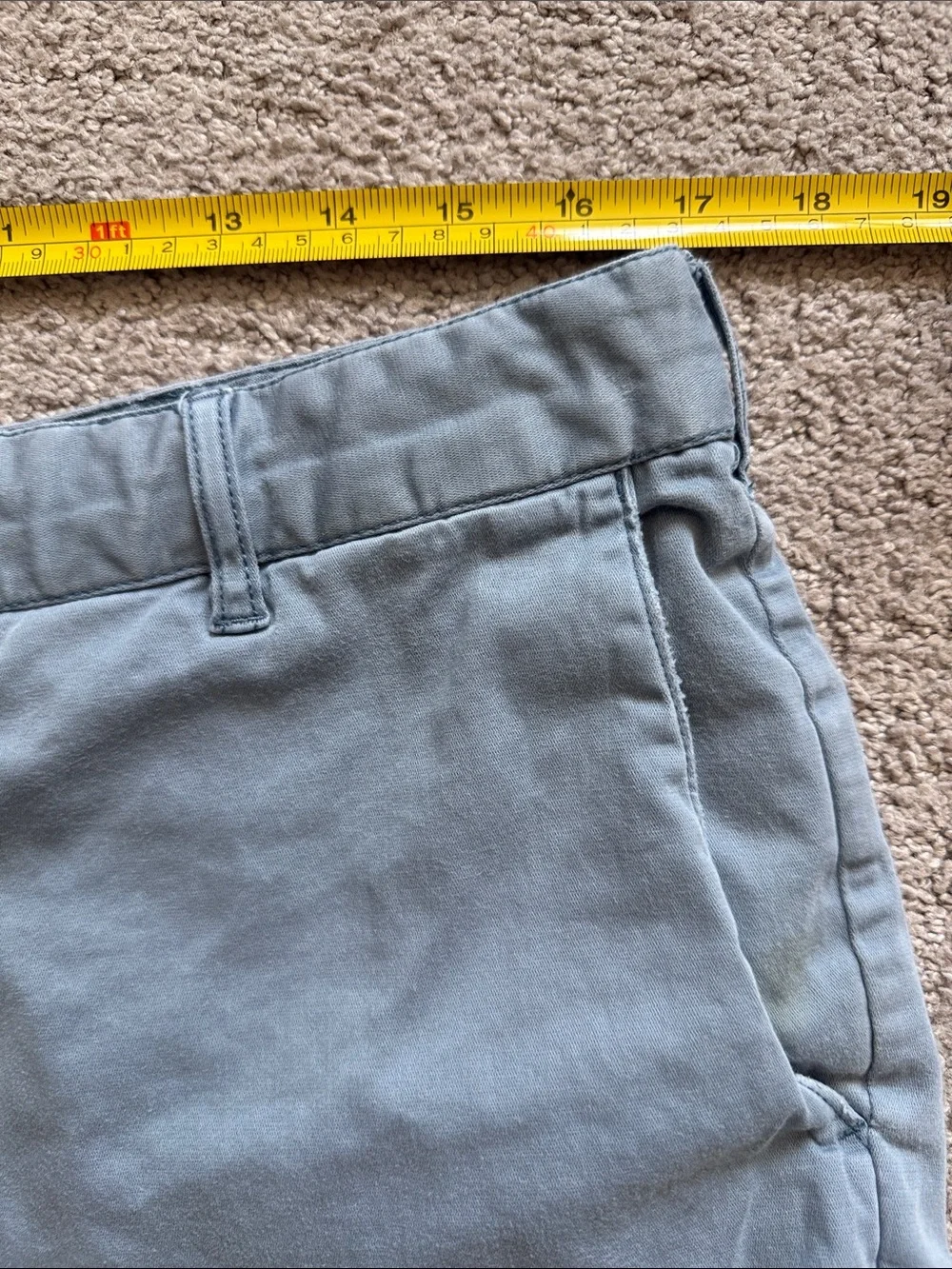 Faherty Men's Slate Blue Chino Shorts - 34